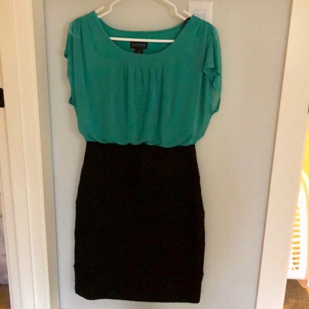 Color block stretchy dress